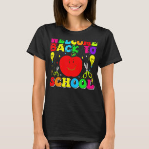 T-shirt Joyeux Premier Jour École Cute Garçon Filles Bienv
