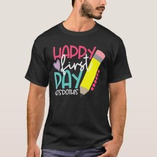T-shirt Joyeux Premier Jour Faisons-nous cet Bienvenue à S