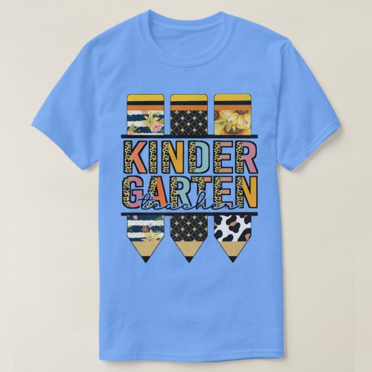 T-shirt Joyeux premier jour, léopard de retour à la matern (Design devant)