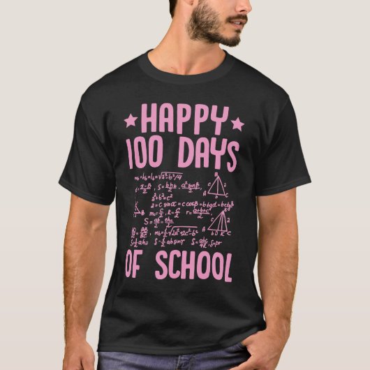 T-shirt Joyeux professeur de mathématiques 100 jours d'éco (Devant)