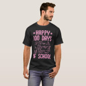 T-shirt Joyeux professeur de mathématiques 100 jours d'éco (Devant entier)