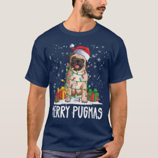 T-shirt Joyeux Pugmas 2022 Carlin Noël Carlin de fête Lov