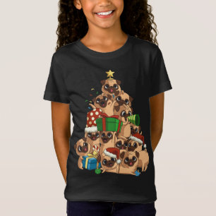 T-Shirt Joyeux Pugmas Carlin de Noël Carlin