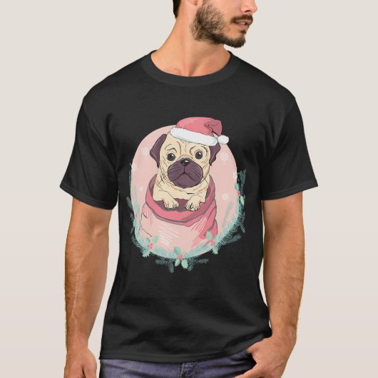 T-shirt Joyeux PugNoël (Devant)