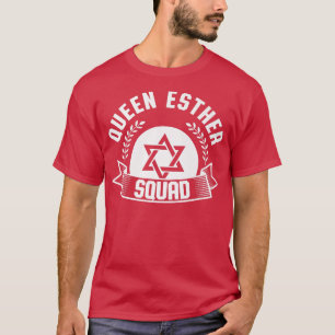 T-shirt Joyeux Purim Costume Idée Queen Esther Squad Juif