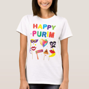 T-shirt Joyeux Purim Festival Enfants fêtes cadeaux de vac