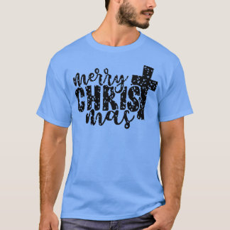 T-shirt Joyeux pyjama de famille de la Croix chrétienne de