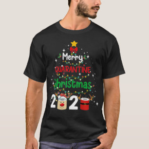 T-shirt Joyeux Quarantine Noël 2020 Correspondant Famille