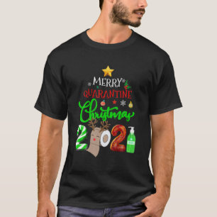 T-shirt Joyeux Quarantine Noël 2021 Toliet Papier Famille