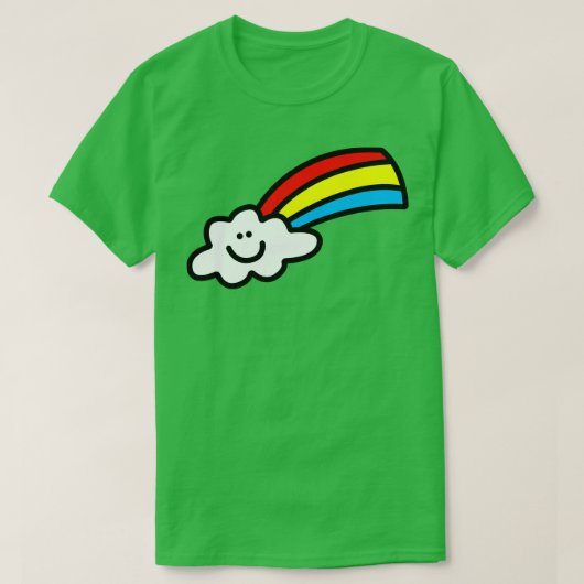 T-shirt Joyeux Rainbow Cloud (Design devant)
