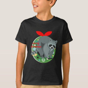 T-shirt joyeux raton laveur