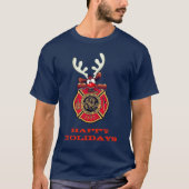 T-shirt Joyeux Reindeer St. Louis Fire Department (Devant)