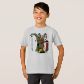 T-shirt Joyeux rennes de Noël (Devant entier)