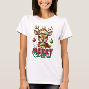 T-shirt Joyeux rennes de Noël