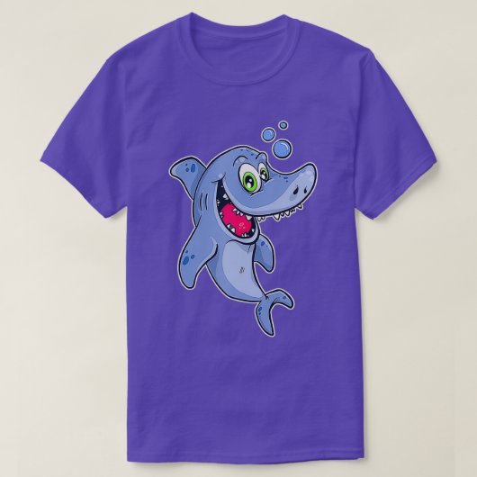 T-shirt Joyeux requin sous l'eau (Design devant)