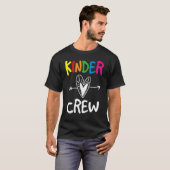 T-shirt Joyeux Retour À L'École Kinder Crew Kindergarten T (Devant entier)