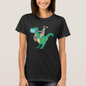 T-shirt Joyeux Rex Dinosaure de Pâques Rabbit (Devant)