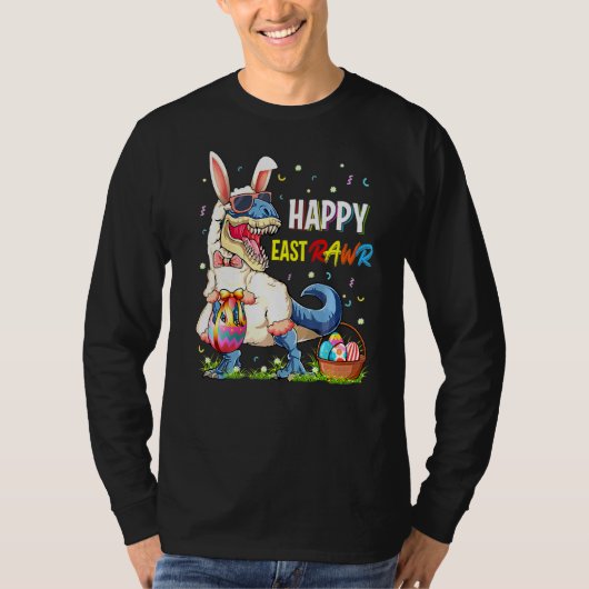 T-shirt Joyeux Rex Dinosaure Easter Bunny Egg Costu (Devant)