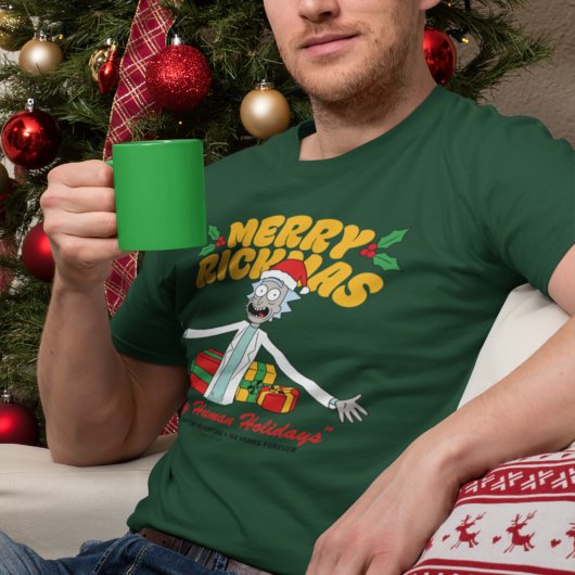 T-shirt Joyeux Rickmas et Joyeuses Fêtes Humaines