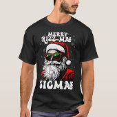 T-shirt Joyeux Rizz Mas Sigmas Funny Gen Alpha X Mas Père  (Devant)