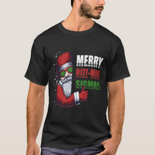 T-shirt Joyeux Rizz Mas Sigmas Funny Gen- Alpha X mas Père