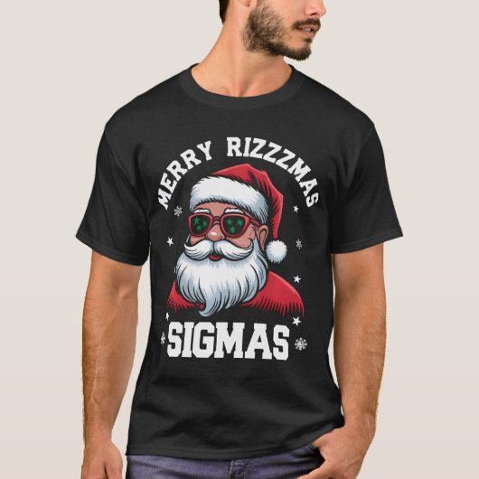 T-shirt Joyeux Rizz Mas Sigmas Gen Alpha collège (Devant)