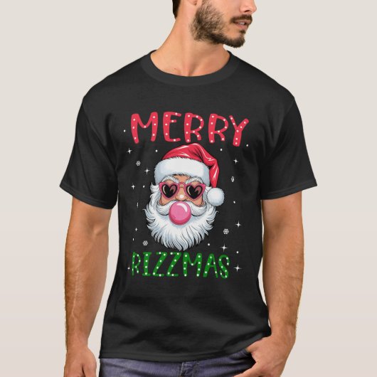 T-shirt Joyeux Rizzmas Charisma Noël Rizz Père Noël (Devant)