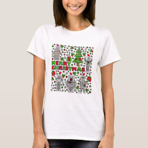 T-shirt Joyeux Robot de Noël