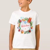 T-shirt Joyeux Rosh Hashanah Juif Nouvel An Miel & Pomme (Devant)