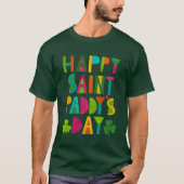 T-shirt Joyeux Saint Paddy's Day brillant et moderne (Devant)