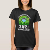 T-shirt Joyeux Saint Patrick S Day 2021 visage Shamrock ir (Devant)