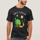 T-shirt Joyeux Saint Patricks Day Green casquette en fer à (Devant)