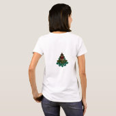 T-shirt Joyeux sapin de Noël (Dos entier)