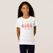 T-Shirt Joyeux sapin rose (Devant entier)