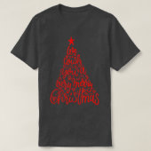T-shirt Joyeux sapins de Noël Noël Arbre de Noël Noël Noël (Design devant)