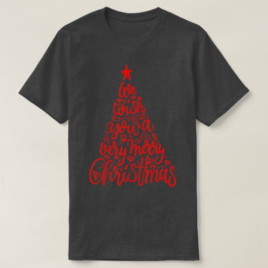 T-shirt Joyeux sapins de Noël Noël Arbre de Noël Noël Noël (Design devant)