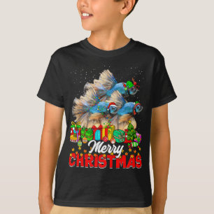 T-shirt Joyeux sapins feux de Noël Pyjama Poissons Animaux
