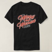 T-shirt Joyeux script marié année personnalisée rouge sur  (Design devant)