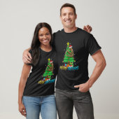 T-shirt Joyeux Slothmas Lazy migny Sloth Santa Hat Tree No (Unisexe)