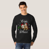 T-shirt Joyeux Slothmas Pajama Sloth (Devant entier)