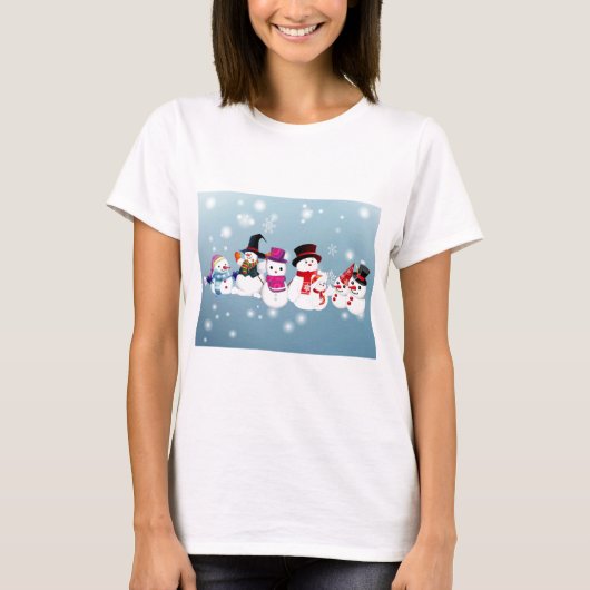 T-shirt Joyeux Snowmen (Devant)