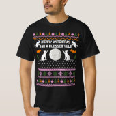 T-shirt joyeux sorciers et béni yule noël (Devant)