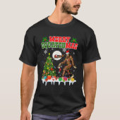 T-shirt Joyeux squatchmas sapin de Noël Père Noël Bigfoot  (Devant)