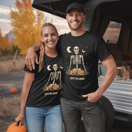 T-shirt Joyeux squelette d'Halloween