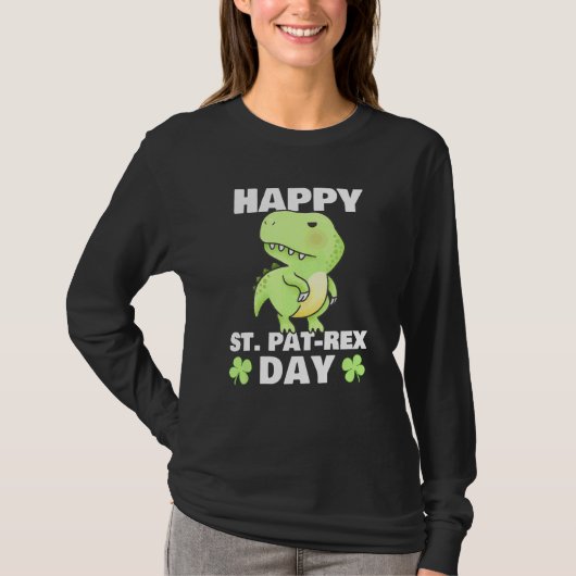 T-shirt Joyeux St Pat Rex Dinosaur Saint Patrick pour (Devant)