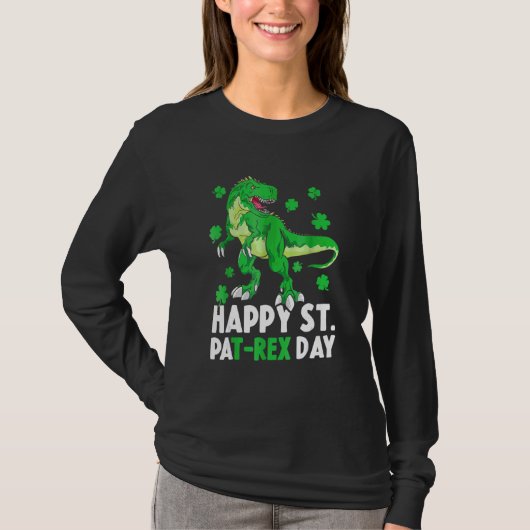 T-shirt Joyeux St Pat Rex Dinosaur Saint Patrick pour (Devant)