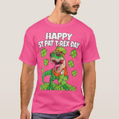 T-shirt Joyeux St. Pat T-Rex Day Dino St. Patricks Dinosau (Devant)
