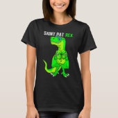 T-shirt Joyeux St Pat T Rex Saint Patrick's Day Dinos Drôl (Devant)