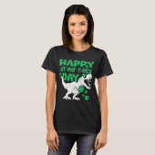 T-shirt Joyeux St Pat T-Rex Saint Patrick's Day Dinosaur B (Devant entier)
