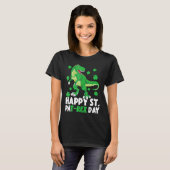 T-shirt Joyeux St Pat T Rex Saint Patrick's Day Dinosaur B (Devant entier)